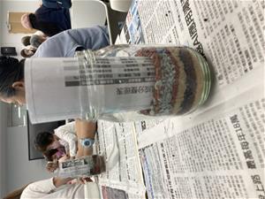 多肉瓶中沙畫成品