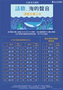 請聽，海的聲音-抽獎名單(官網)