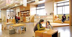 新北市立圖書館三峽北大分館四樓為兒童閱讀空間。