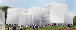 臺中市立圖書館新總館（臺中綠美圖）以「公園中的圖書館、森林中的美術館」為設計理念。（臺中市立圖書館提供）