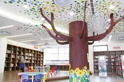 臺中市立圖書館北區分館兒童室。
