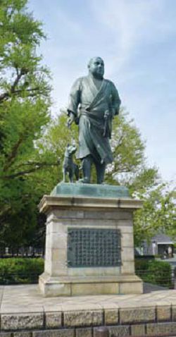 上野公園內有西鄉隆盛銅像，現已成為上野的地標。