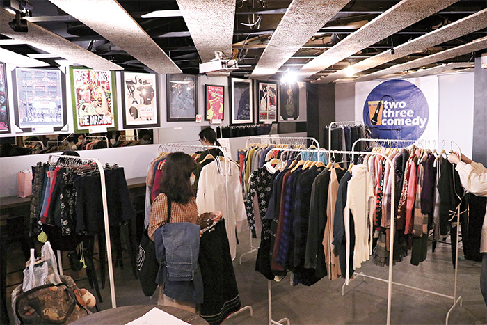 除了線上平台，「衣服圖書館」亦舉辦線下活動，讓更多衣物也能以實體方式進行交流。