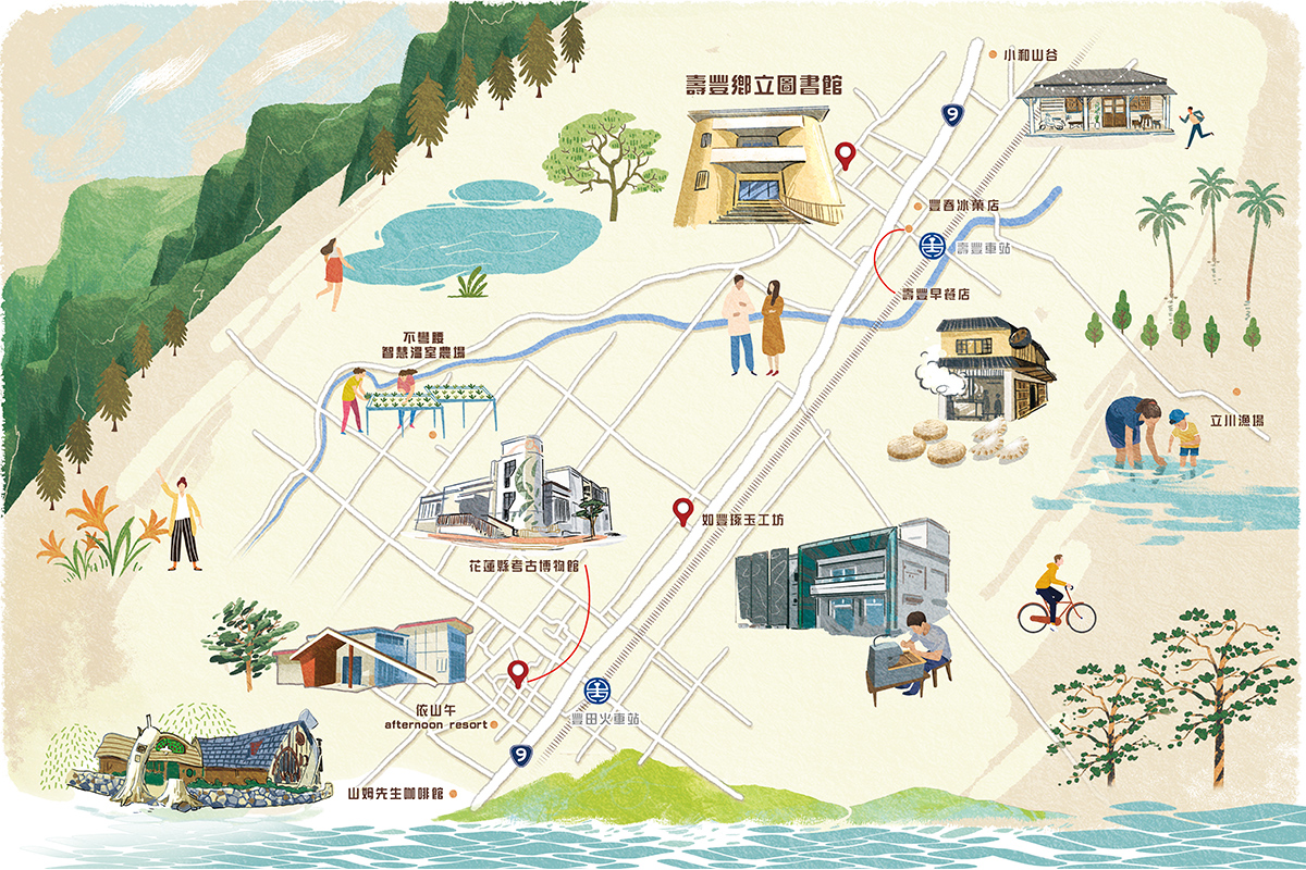 壽豐鄉旅遊地圖