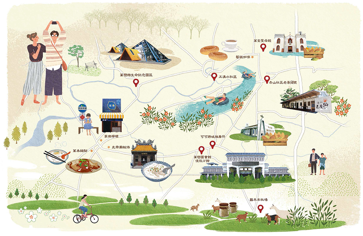 萬巒旅遊地圖
