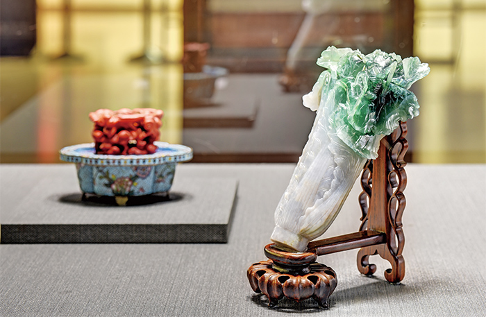 展品介紹與解說是《宮說宮有理》節目主軸之一，圖為故宮人氣展品翠玉白菜。