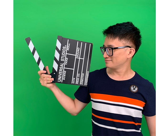 基隆女中林宏維主任運用美術背景,將藝術創作融入環境保育課程中。