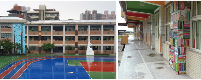 校園耐震補強改建工程，讓老舊校舍煥然一新。