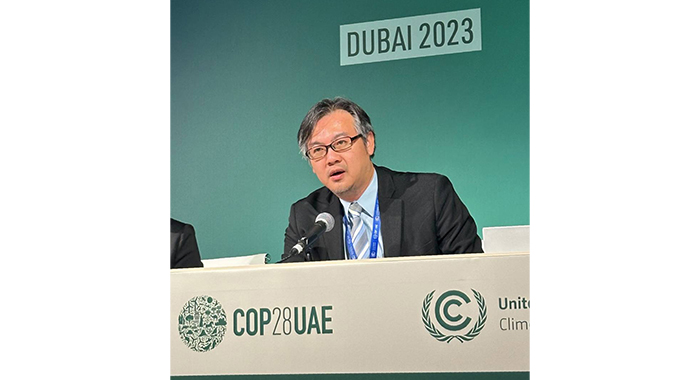 ICDI執行長趙恭岳於2023年前往杜拜參加第28屆聯合國氣候變遷大會。