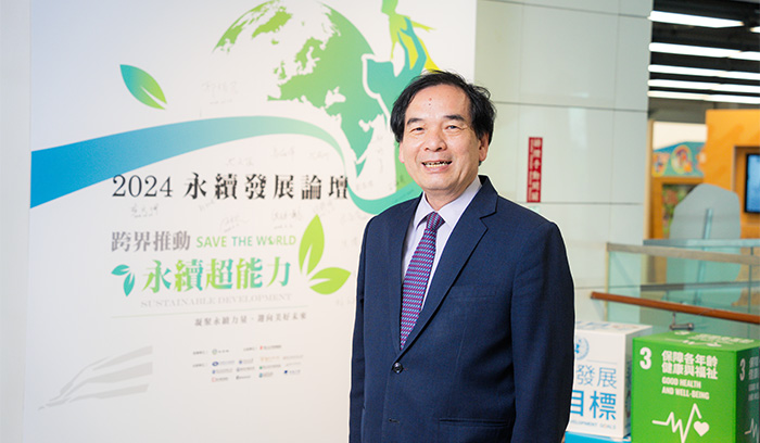 陳文淵表示，勤益科大以理工科見長，長期服務中小企業，於2022年先後成立碳中和中心及永續發展中心。