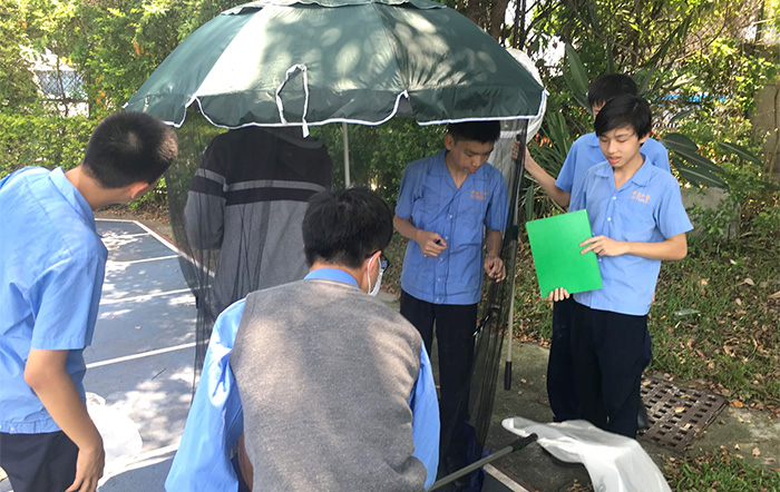 生態研究保育社社長董和庭分享，社團會積極進行校園棲地再造和物種保護行動。