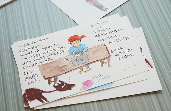 每當寫作遇到瓶頸，張友漁就會畫一隻「瓶頸獸」，用寫日記的方式與牠聊天對話，或暫時擱置，寫其他篇章，待「瓶頸獸」離開再繼續努力。