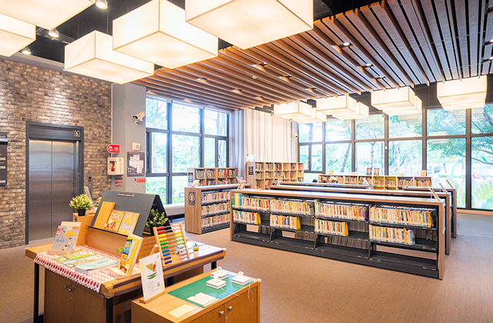 李科永分館是全臺少數以幼兒教育為核心設計的圖書館。