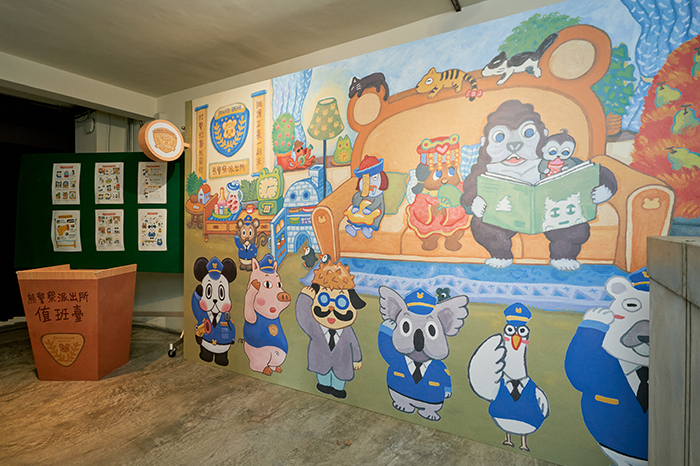 「蛋蛋怪盜來了！」數位遊戲互動展透過AI技術，讓故事以遊戲互動呈現。