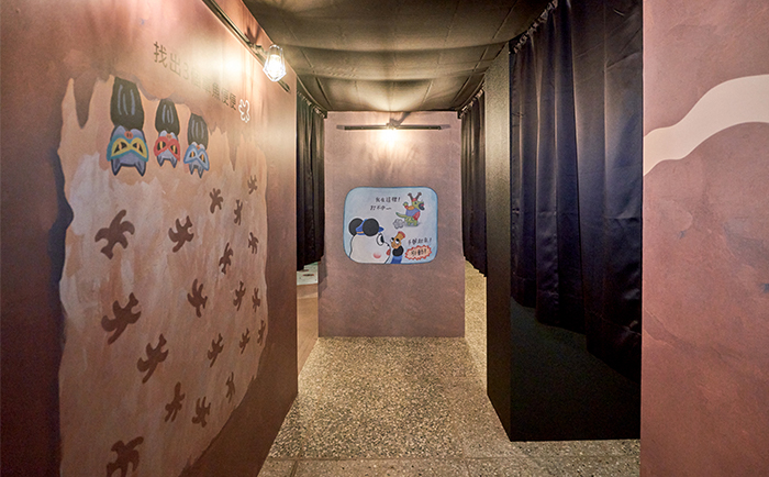 「警察波力便便槍」關卡在AI科技的輔助下，轉化為饒富趣味的互動遊戲。