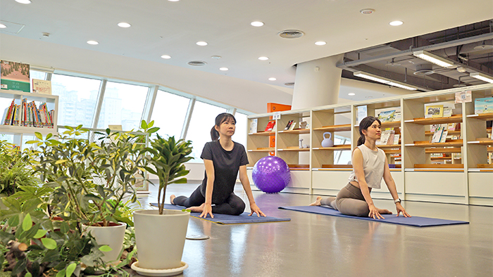 國資圖與國民運動中心合作，開設多元運動體驗課程。