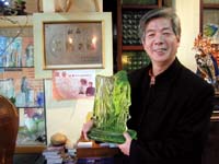 獲頒「台灣工藝之家」榮銜，令黃安福感動萬分。