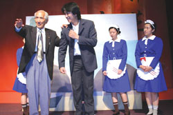 行政院文化獎得主林之助，在台上談到當年於日本學畫與踢踏舞一段往事。