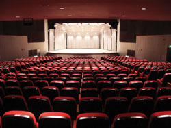 中興堂嶄新、美麗而舒適的觀眾席，可為觀賞藝術活動加分。