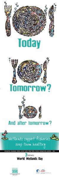 0202世界濕地日，來自Ramsar Convention的宣傳海報(www.ramsar.org)，希望大家一起來共同宣導。
