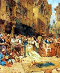 由阿德烈恩莫羅(Adrien Moreau) 於1877年所作的「跳舞的吉普賽女郎」，以22萬歐元賣出。。