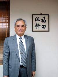 欣榮紀念圖書館館長高瑞錚以決心「深耕福田」。(李欣如攝)