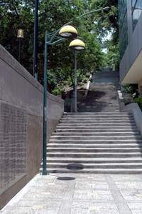 彙集彰化作家作品的八卦山文學步道。