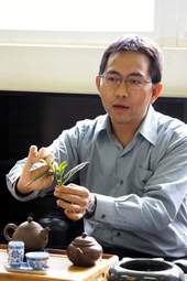 文山圖書館的茶藝課程示範。