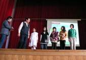抽獎活動(校長與林佳徵老師)。