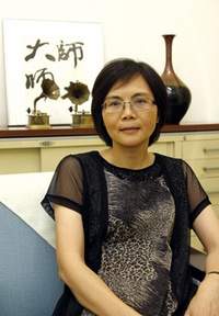 中華民國圖書館學會理事長陳昭珍。