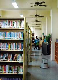 二林高中圖書館擁有高借閱率。