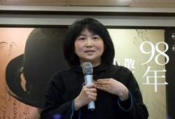 小說獎得主 朱天心。