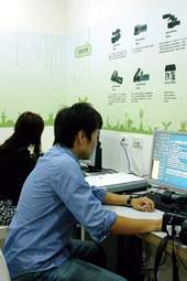 數位媒體工作室供剪輯影帶。