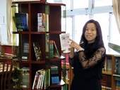 枋寮高中圖書館主任黃玉杉。