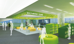 在多媒體閱讀區裡,各式詭麗的奇想都成為可能。