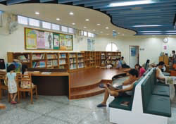 後壁區圖書館一樓場域。