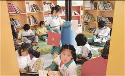 小朋友可以隨意坐臥的空間，非常受到喜愛。