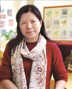 曾獲教育部「閱讀推手」獎鼓勵的廖滿英老師。