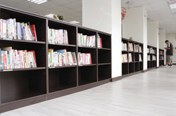 書架底層不放置書籍，以避免長者彎腰取書的不便。