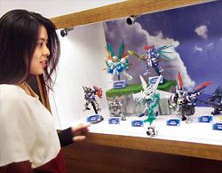 「鋼彈模型展」讓青少年族群喜愛的議題能在圖書館完整呈現。(新北市青少年圖書館提供) 「鋼彈模型展」讓青少年族群喜愛的議題能在圖書館完整呈現。(新北市青少年圖書館提供)