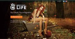 美國線上虛擬遊戲《第二人生》的官方網頁。（翻攝自網路）