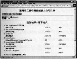 【圖3】查詢結果顯示－清單格式