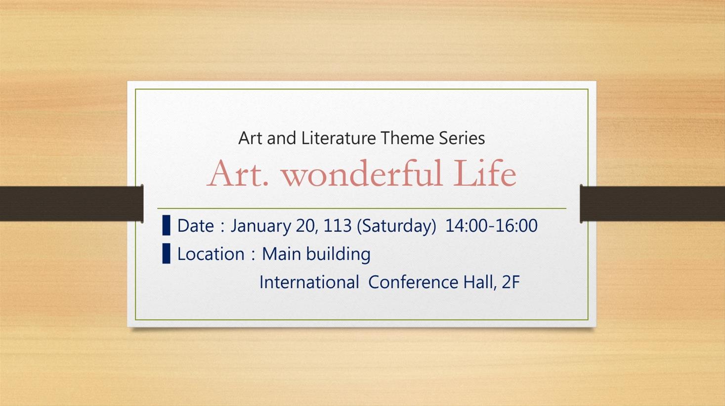 Art. wonderful Life