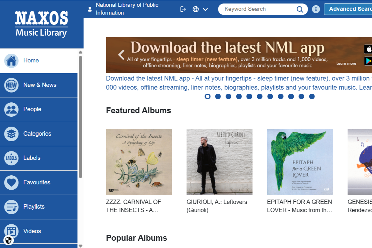 Naxos Music Library拿索斯.古典音樂圖書館