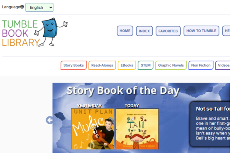 TumbleBooks互動英文電子書